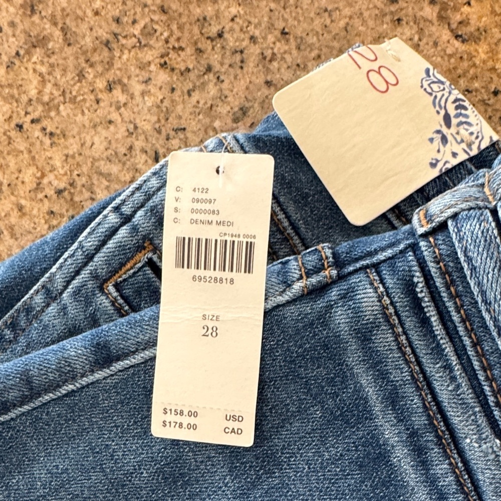 Anthropologie PILCRO Dark Blue Flare Jeans - Picture 11 of 12